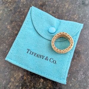 SOLD Tiffany & Co. Mesh ring Somerset 18K Yellow Gold 10mm